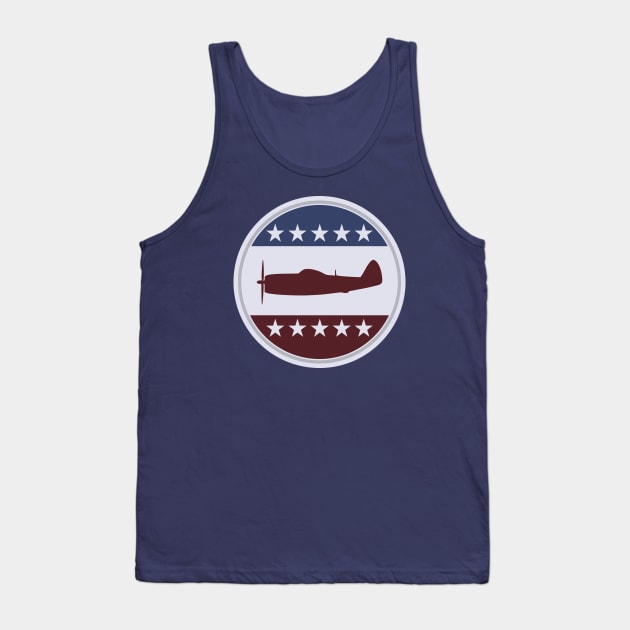 WW2 P-47 Thunderbolt Patch Tank Top by TCP